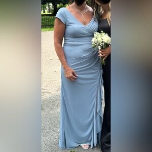 Azazie Light Blue Maxi Dress
